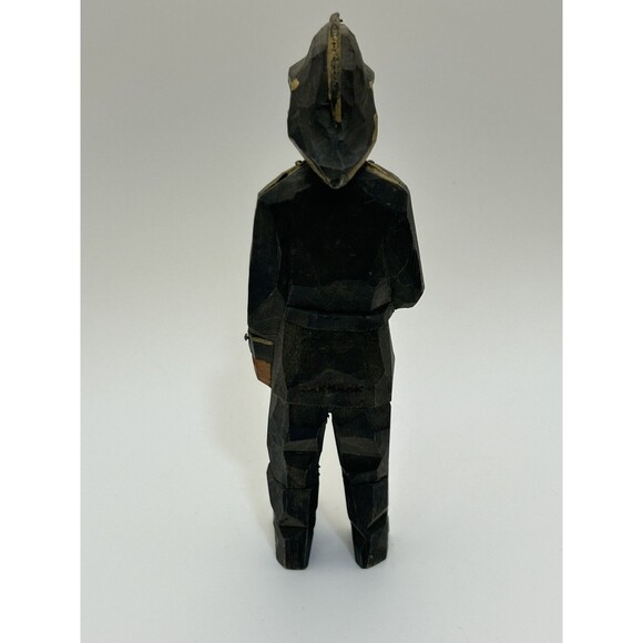 RARE Vintage Wood Carved Police Fireman Folk Art Denmark Figure Toy - READ - Picture 3 of 9